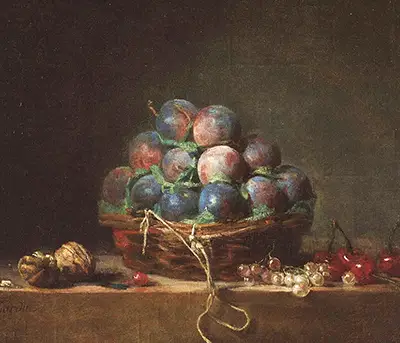 Basket of Plums Jean-Baptiste-Simeon Chardin